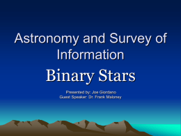 Astronomy and Survey of Information
