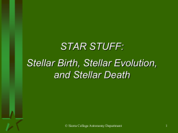 Star Birth - Sierra College Astronomy Home Page