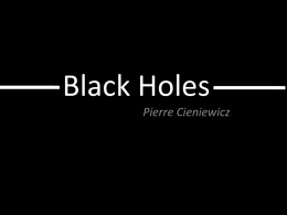 Black Holes - Elon University