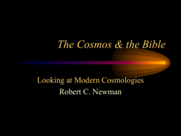 The Cosmos & the Bible - Access Research Network