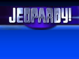 Greek Jeopardy - HVAC Excellence