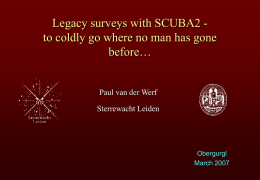 Legacy surveys with SCUBA2