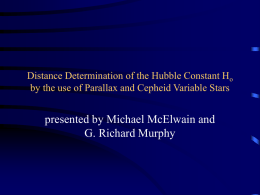 Distance Determination of the Hubble Constant Ho by the