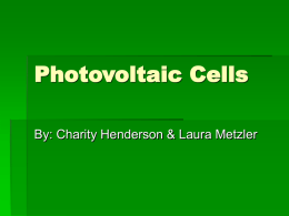 Photovoltaic Cells - The College at Brockport: State