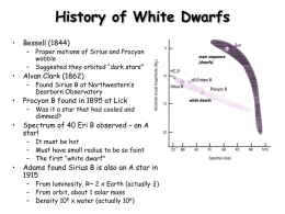 White Dwarfs - Indiana University