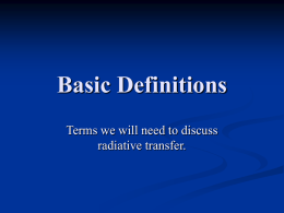 Basic Definitions - Case Western Reserve University
