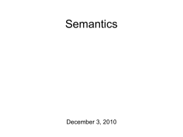 Semantics - Bases Produced Home