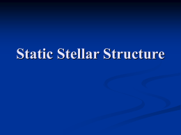 Static Stellar Structure