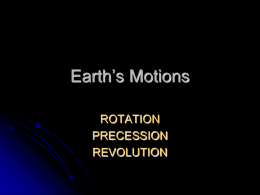 Earth’s Motions - Lumio's Science World