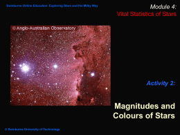 Magnitudes and Colours of Stars - Lincoln