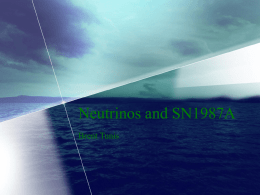 Neutrinos and SN1987A