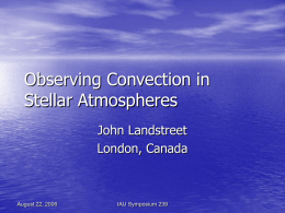 Observing Convection in Stellar Atmospheres