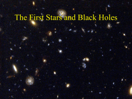 The First Stars and Black Holes