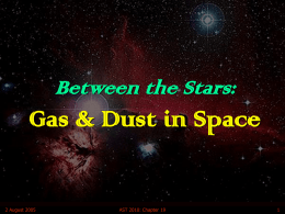 Gas and Dust in Space - Wayne State University