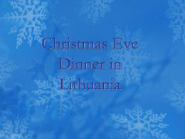 Christmas Eve (Kūčios) Dinner in Lithuania