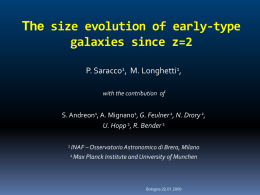 Diapositiva 1 - INAF-Osservatorio Astronomico di Bologna