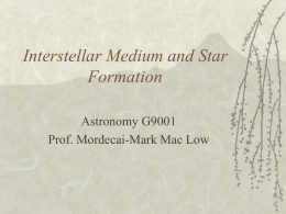 Interstellar Medium and Star Formation