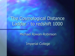 The Cosmological Distance Ladder