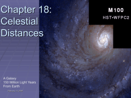 Celestial Distances - High Energy Physics at Wayne State