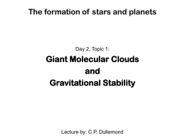 The formation of stars and planets - uni