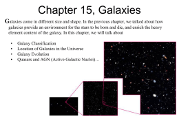 Chapter 15, Galaxies - Institute for Astronomy