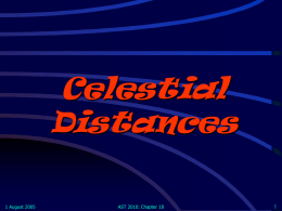 Celestial Distances - Wayne State University