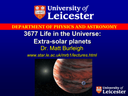 Lecture 2 - X-ray and Observational Astronomy Group