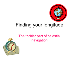 Finding your longitude - MSU Department of Physics and