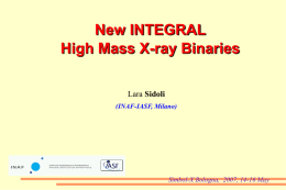 New INTEGRAL High Mass X