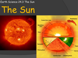 Earth Science 24.3 The Sun