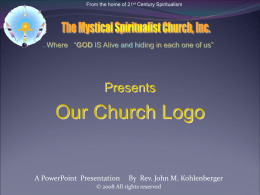 Mystical Spiritualist Church Logo Presentation