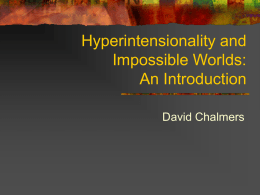 Hyperintensionality and Impossible Worlds