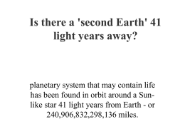 Is there a 'second Earth' 41 light years away?