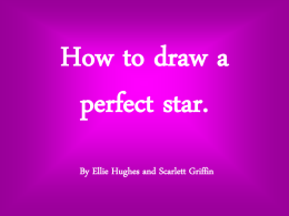 How to draw a perfect star.