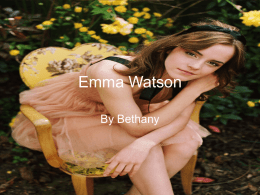 Emma Watson - School Jotter