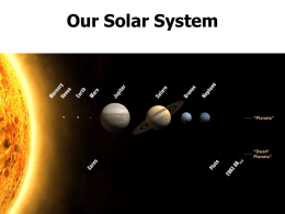 Our Solar System - Palo Alto Unified School District