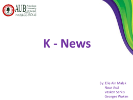K-news - American University of Beirut