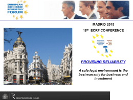 ECRF Conference in Madrid 2015