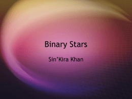 Binary Stars - Mid-Pacific Institute