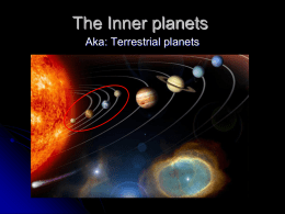 The Inner planets