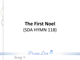 The First Noel - PRAISE LIVE.COM