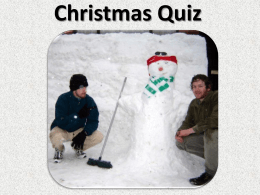 Christmas Quiz 2010