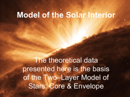 Model of the Solar Interior - Onondaga Community College