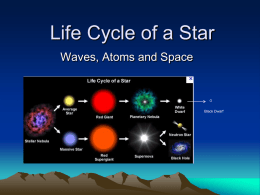 Life Cycle of a Star