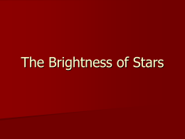 The Brightness of Stars