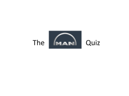 MAN Quiz answers - Business on the Move