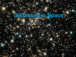 Distances in Space Vocabulary