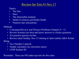 Test 3 Review