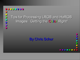 Digital Image Processing: Getting the Color Right!