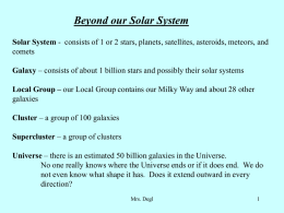 Beyond our Sol. System